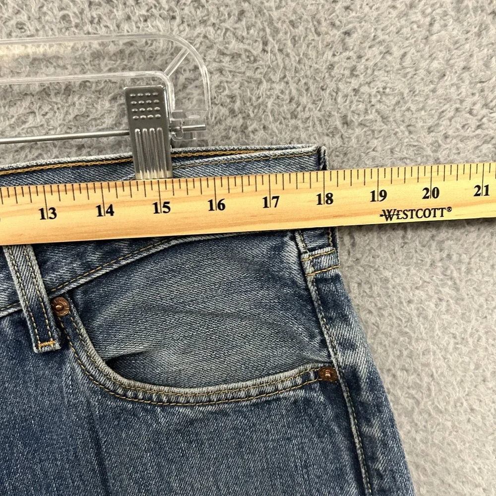 Vintage Levis Jeans Mens 36x34 Blue Denim 501 Straight Leg Button Fly American